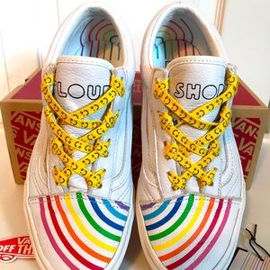 Vans Old Skool Flour Shop Leather Rainbow